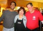 Brian, Gloria, and Bernie at Vallejo's after the January 12, 2004 Monday Night Skate.