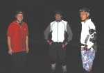 Kevin, Chris, Steve in West Sacramento on January 27, 2003 Monday Night Skate.