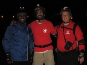 Stuart, Brian, and Bernie pose at 3rd and S before the February 20, 2006 Monday Night Skate. Photo by Bryan.