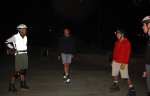 Steve, Burke, Kevin, and Gordon, on the March 11, 2002 Monday Night 
    Skate..