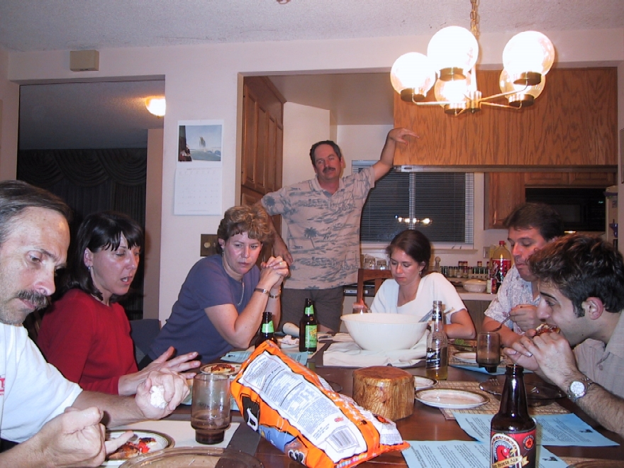 Larry, Mari, Julie, Gordon, Natalie, Mitchell, Mazen, Don (Not visible.) at March 20,2001 NSP Meeting.