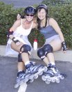Heather and Yvonne before the June 4, 2001 Monday Night Skate.