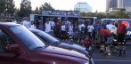 Skaters in front of K2 Van before the June 4, 2001 Monday Night Skate.