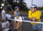 Skaters Regroup Near Discovery Park Bridge on September 17, 2001 Monday Night Skate.