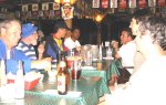 Craig, Dick, Steve, Bryan, Mitchell, Jason, and Gordon at Vallejo's after the September 29, 2003 Monday Night Skate.