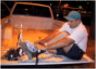 John takes off his skates 4/10/2000 at 3rd & S Streets
