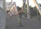 Skaters coming over the North B Street at the June 19 Monday Night Skate